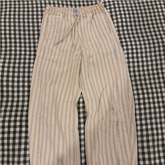 Damson Madder yellow striped barrel pants - Picture 6 of 7